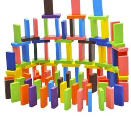 Colorful Wooden Domino Block Set Helps in Skill Development, Color Recognition-20