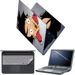FineArts Laptop Skin Combo with Screen Guard and Key Guard - Monkey D. Luffy One Piece Combo Set-picture-19