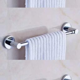 Stainless Steel Towel Bar | Bathroom Towel Rod Holder,Wall Mounted Hand Towel Rail for Kitchen and Washroom 12 inch 1 Bar Towel Rod (Stainless Steel Pack of 3 ) 12 inch 1 Bar Towel Rod-9
