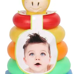 Squeezy Stacking Ring. The cow Head of The Ring is A SQEEZY ( multicolour )-35