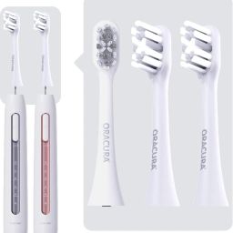 ORACURA Sonic Plus Electric Toothbrush Sensitive Brush heads For SB300 (Pack of 3) Electric Toothbrush-image-42