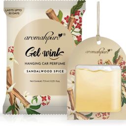 Gel Wink Hanging Car Perfume Sandalwood Last 30 days Easy to Use gel based air Car Freshener Diffuser-image-5