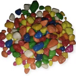 Multicolour Polished Marble Pebbles for Home Garden Aquarium Outdoor Decoration Painted, Polished, Regular Asymmetrical Marble Pebbles-image-49