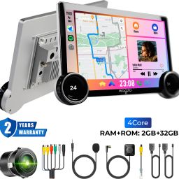2K Diamond CarPlay Android Auto10.1In,2GB+32GB,4thGen,QLED,4Core With Ahd Camera Car Stereo-image-1