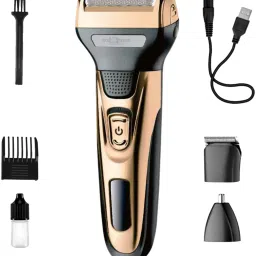 Daily Needs Shop 3 in 1 Professional Waterproof Wireless Hair Electric Shaver Beard Nose Grooming Kit 60 minRuntime 3 Length Settings-9