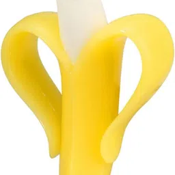 baby banana toothbrush Baby Training Toothbrush Set with Anti Choking Shield Ultra Soft Toothbrush-picture-8