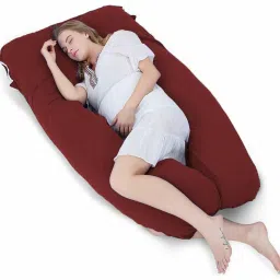 2nd Generation Full Size U Shaped Pillow Microfibre Solid Pregnancy Pillow Pack of 1-9