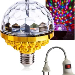 Rotating Magic Ball Light with Lamp Holder Set, Retro Disco Lights Disco Ball Set-13