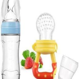 Baby Squeezy Food Grade Silicone Bottle Feeder for Baby Feeding Teether and Feeder Teether and Feeder-image-5