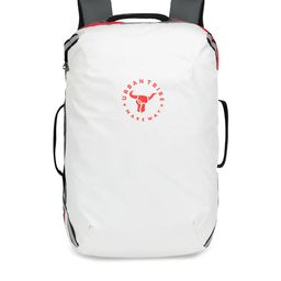 URBAN TRIBE Adult White & Grey Water Repellent Brand Logo Printed Backpack-31