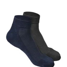 Heelium Men 2 Odour-Free Breathable Padded Base Anti-bacterial Bamboo Ankle-Length Socks-picture-11