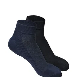 Heelium Men 2 Odour-Free Breathable Padded Base Anti-bacterial Bamboo Quarter Length Socks-image-88