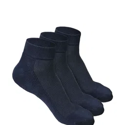 Heelium Men 3 Odour-Free Breathable Padded Base Anti-bacterial Bamboo Quarter Length Socks-31
