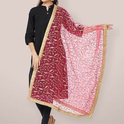 Dupatta Bazaar Embroidered Dupatta with Zari-11