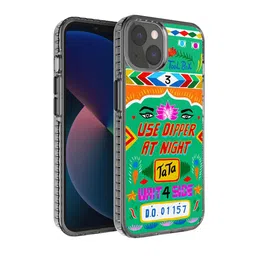 DailyObjects Green & Orange Printed iPhone 13 Back Case-55