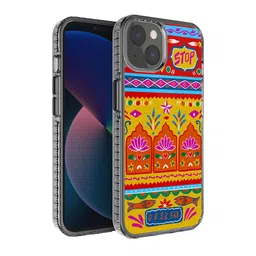 DailyObjects Orange & Pink Printed iPhone 13 Mini Back Case-17