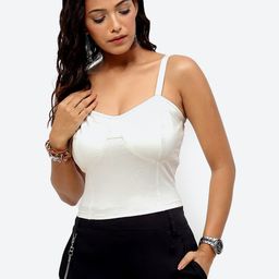Baawri Shoulder Straps Regular Fitted Top-image-9