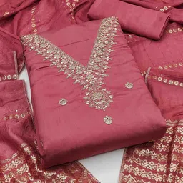 KALINI Embroidered Unstitched Dress Material-picture-24