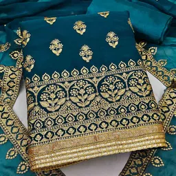 KALINI Embroidered Unstitched Dress Material-image-60