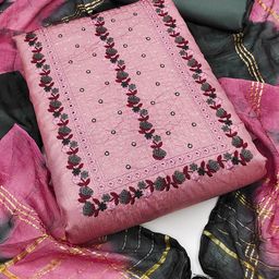 MANVAA Floral Embroidered Unstitched Dress Material-picture-21
