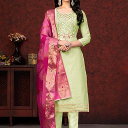 SHADOW & SAINING Embroidered Unstitched Dress Material-image-44