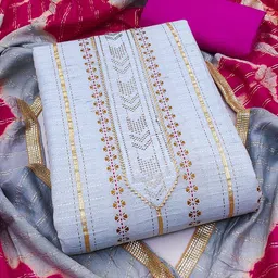 KALINI Embroidered Unstitched Dress Material-image-97
