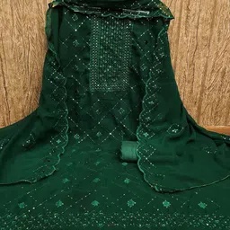 LeeliPeeri Designer Embroidered Unstitched Dress Material-image-86
