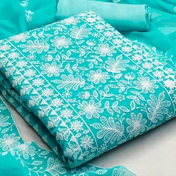 Peachmode Embroidered Silk Georgette Unstitched Dress Material-image-92