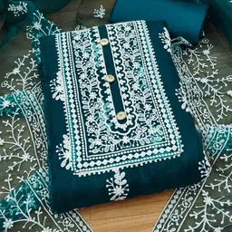 KALINI Ethnic Motifs Embroidered Unstitched Dress Material-image-83