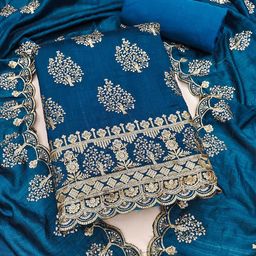 Panzora Embroidered Unstitched Dress Material-image-82