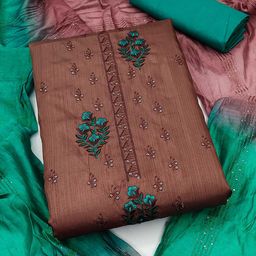 KALINI Embroidered Unstitched Dress Material-image-98