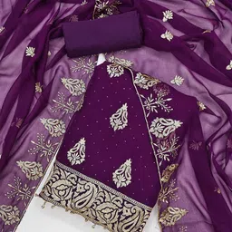 KALINI Embroidered Unstitched Dress Material-picture-45