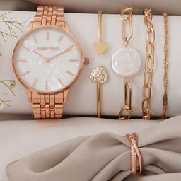 JOKER & WITCH Women Madison Love Triangle Watch Gift Set JWLT736-39