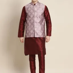 SOJANYA Men Solid Kurta with Churidar-picture-16