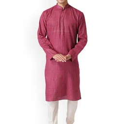 ZOIS Men Regular Pure Cotton Kurta with Churidar-24