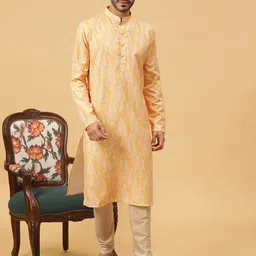 TABARD Abstract Printed Regular Pure Cotton Kurta With Churidar-picture-17