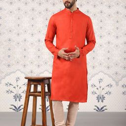 Ode by House of Pataudi Geometric Woven Design Jacquard Kurta With Churidar-picture-15