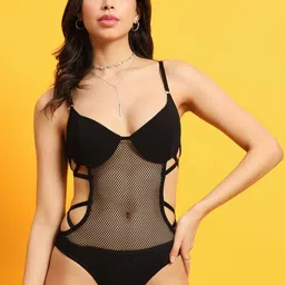 ELTIRE Self-Design Shoulder Straps Cut Out Bodysuits-picture-20