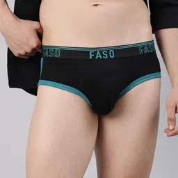 FASO Mid-Rise Ultrasoft Cotton Briefs FA1505-SQ-DKTEALGRN-picture-32
