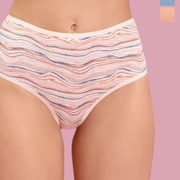 Nykd Pack Of 3 Abstract Printed Assorted Anti Microbial Mid-Rise Basic Briefs image 1