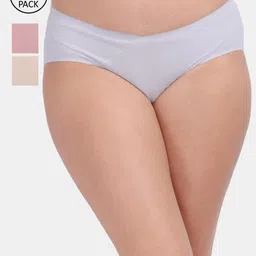 Amour Secret Women Pack Of 3 Solid Hipster Briefs-image-44