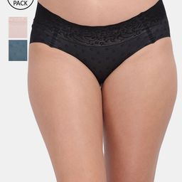 Amour Secret Women Pack Of 3 Printed Anti-Bacterial Hipster Briefs-picture-18