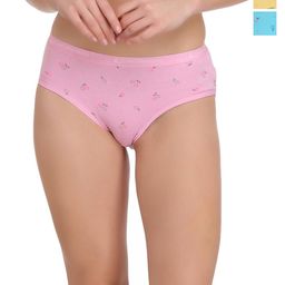 Eve's Beauty Pack Of 3 Assorted Pure Cotton Hipster Briefs-image-16