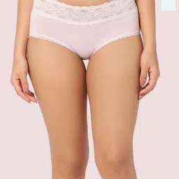 INTIMATE QUEEN Pack Of 2 Anti Bacterial Lace Hipster Briefs-picture-57