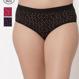 Floret Women Pack Of 3 Assorted Hipster Briefs-image-44