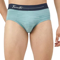 FREECULTR Men Blue Self Design Modal Basic Briefs-7