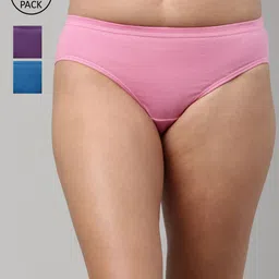 Feelings Women Pack Of 3 Assorted Cotton Briefs-picture-49