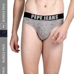 Pepe Jeans Men Pack Of 2 Cotton Anti Microbial Low-Rise Basic Briefs- 8904311371601-picture-23
