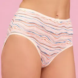 Nykd Pack Of 3 Abstract Printed Assorted Anti Microbial Mid-Rise Basic Briefs image 3