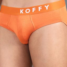 KOFFY Men Pack of 2 Form-Soft Premium Micro Modal Fabric Briefs image 5